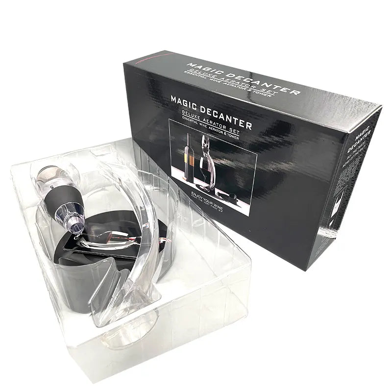 AeroWine Wine Aerator Set with Stand for Enhanced Flavor & Aroma
