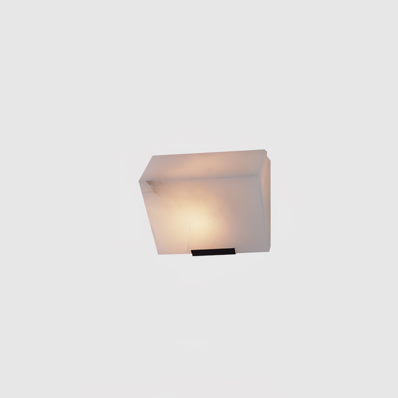Alabaster Cube Wall Sconce