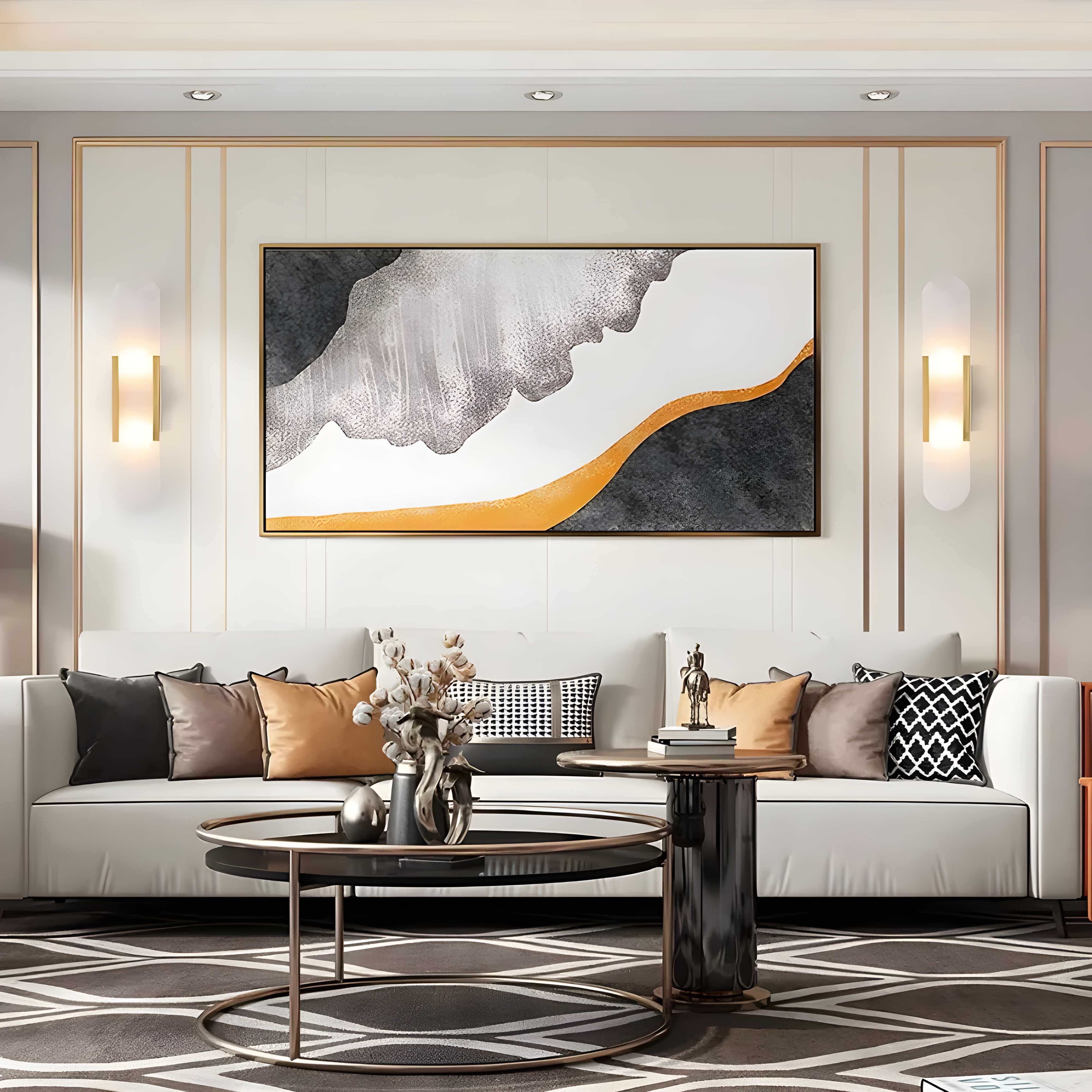 Alabaster Wall Light with Modern Vertical Design