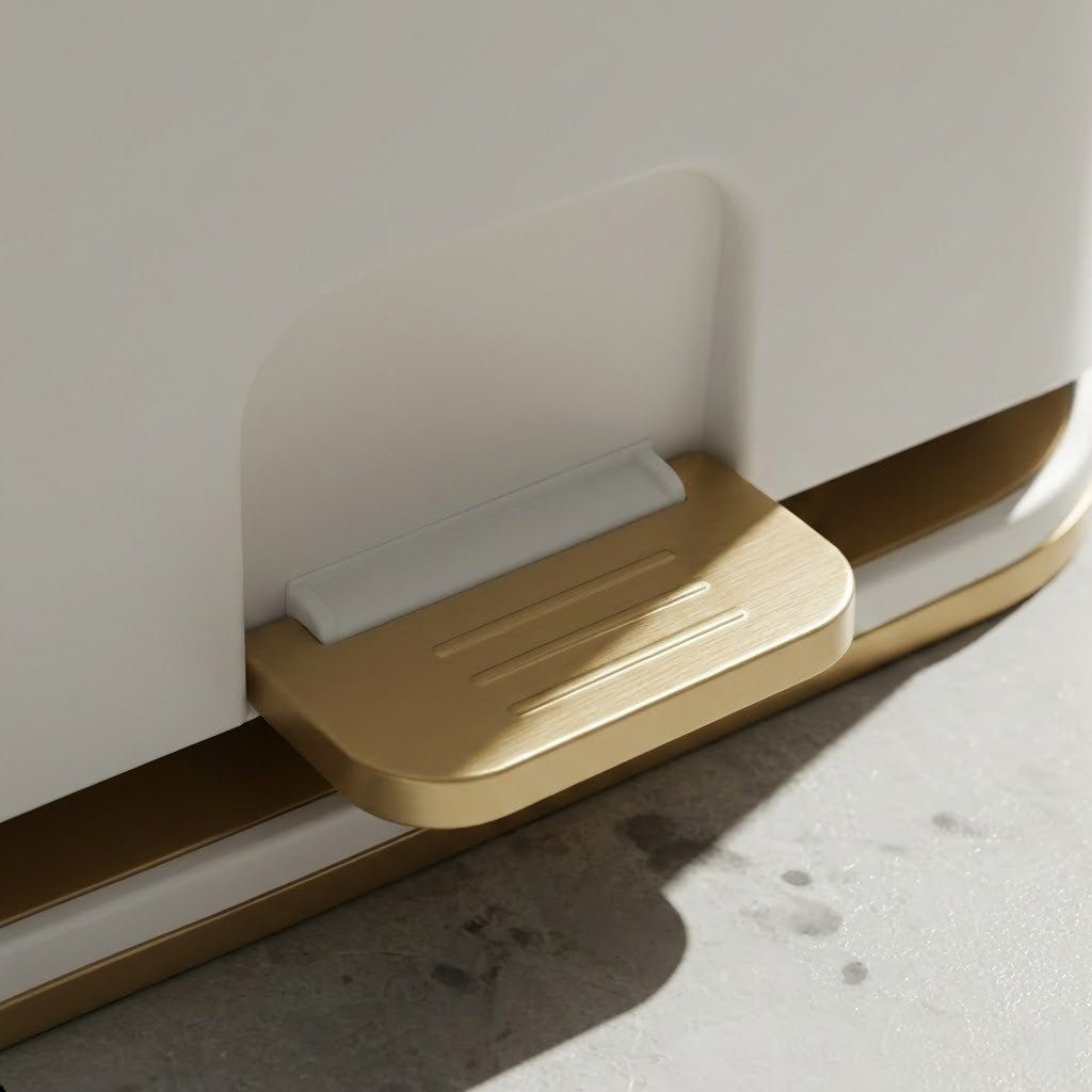 Bathroom Waste Bin with Smart Lid and Compact Design