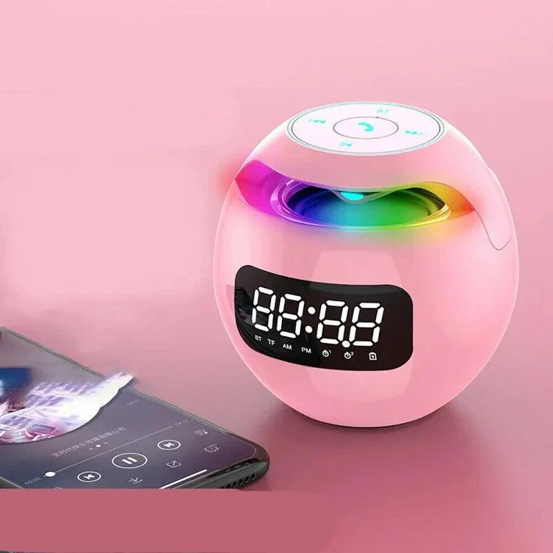 Bluetooth Alarm Clock with Speaker and RGB Light