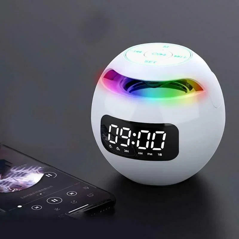 Bluetooth Alarm Clock with Speaker and RGB Light