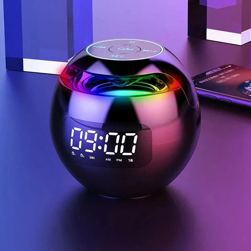 Bluetooth Alarm Clock with Speaker and RGB Light