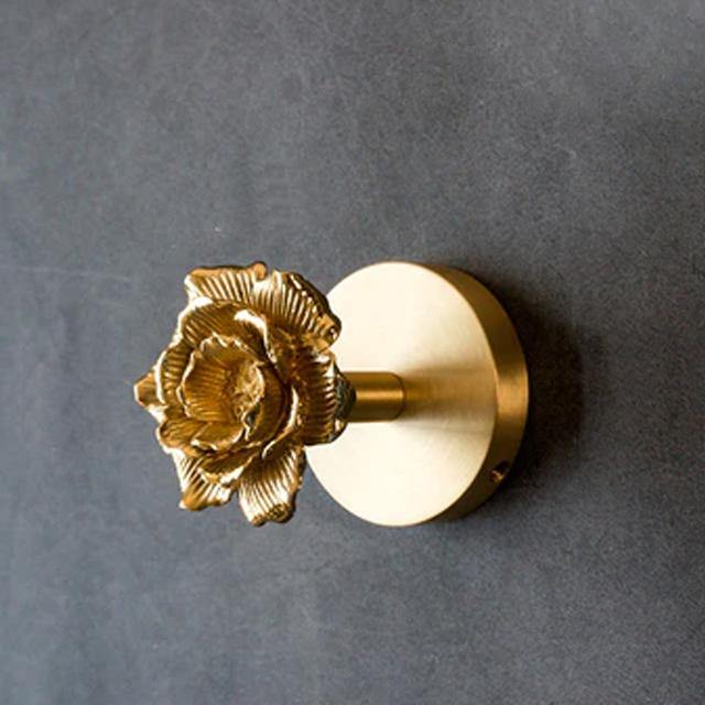 Brass Bird Wall Hook with Decorative Design