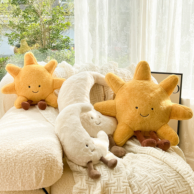 Celestial Moon Plush Accent Cushion
