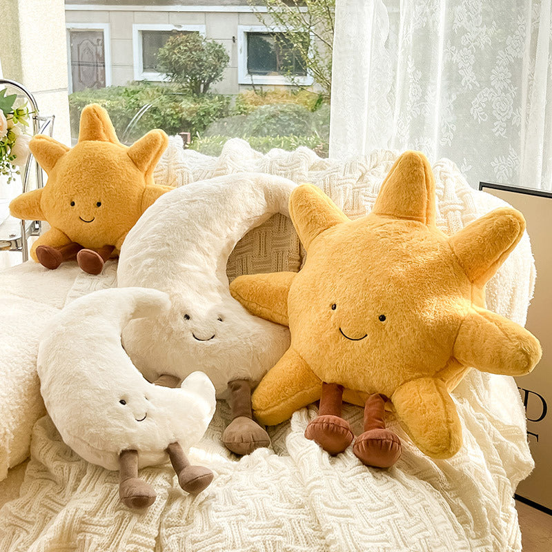 Celestial Moon Plush Accent Cushion