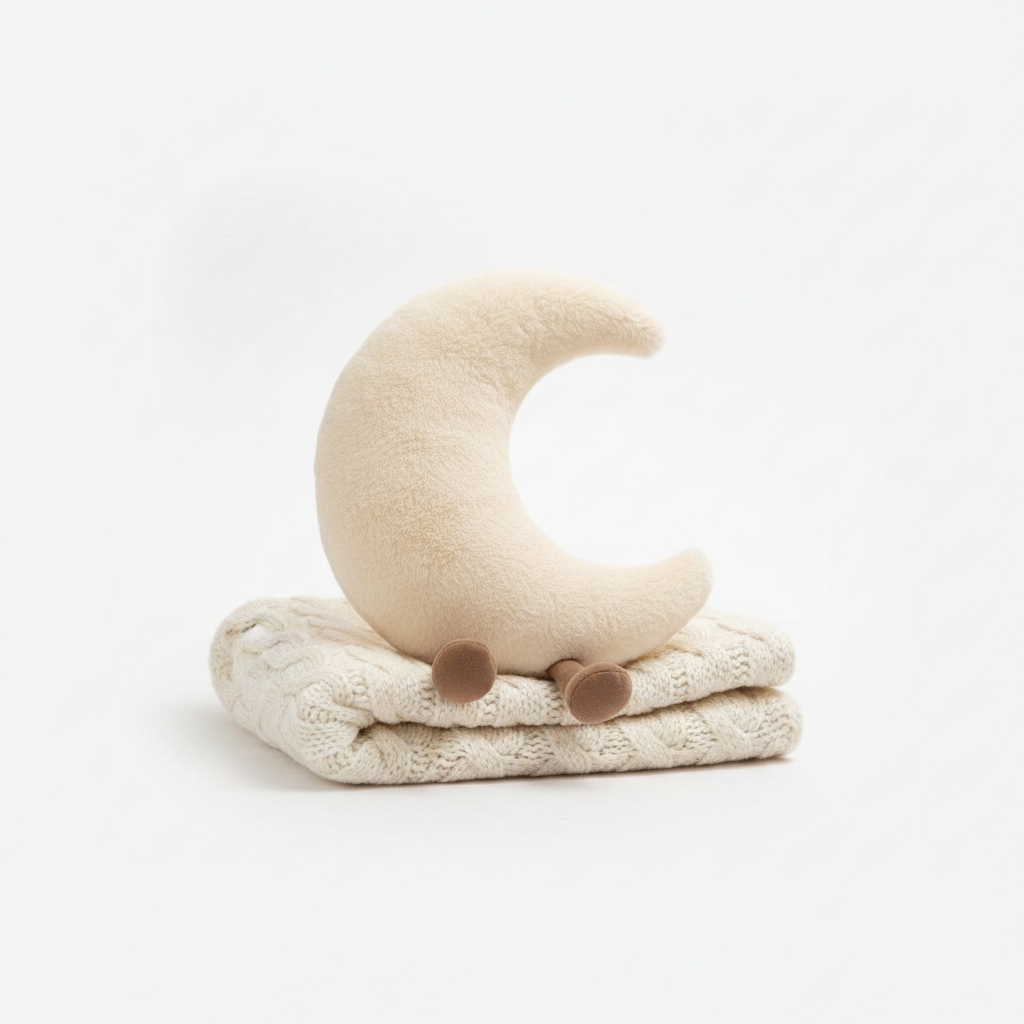 Celestial Moon Plush Accent Cushion