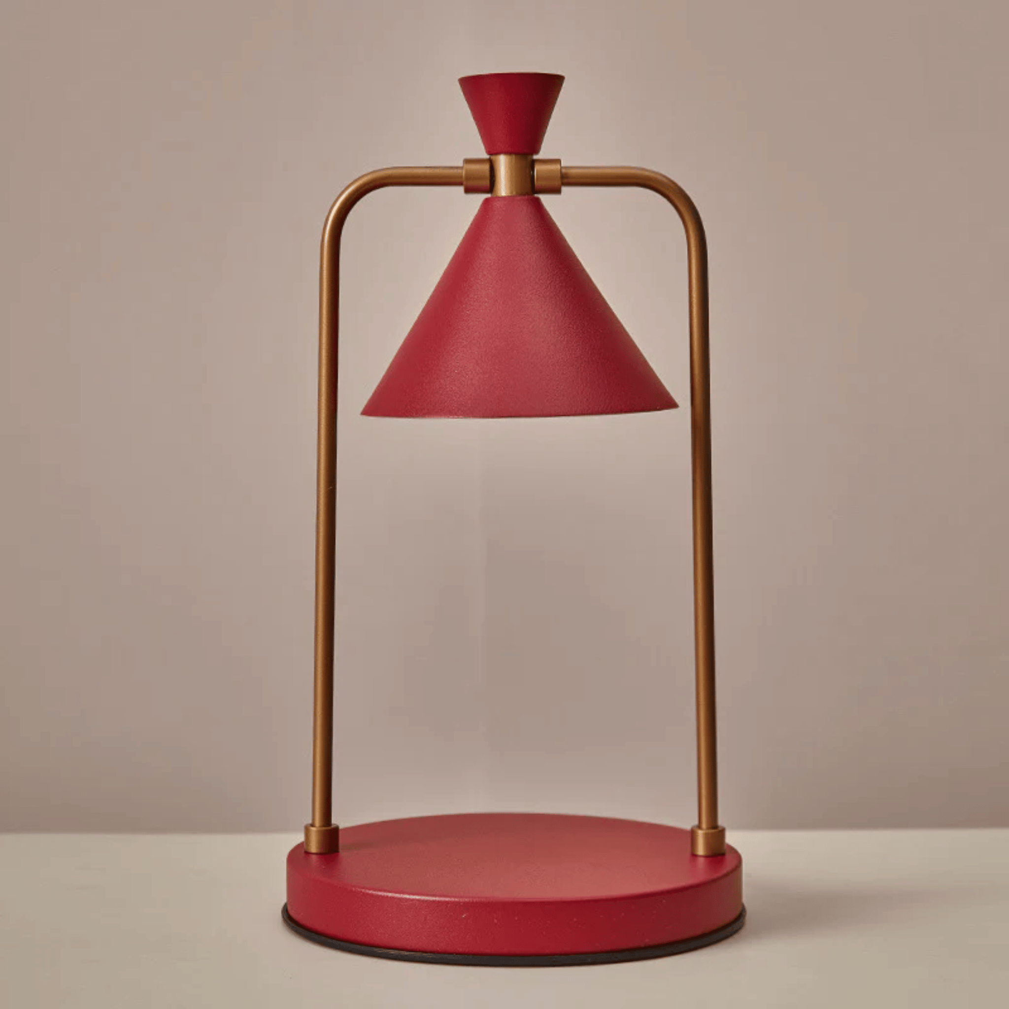 Copper Candle Warmer Lamp with Dimmer Light