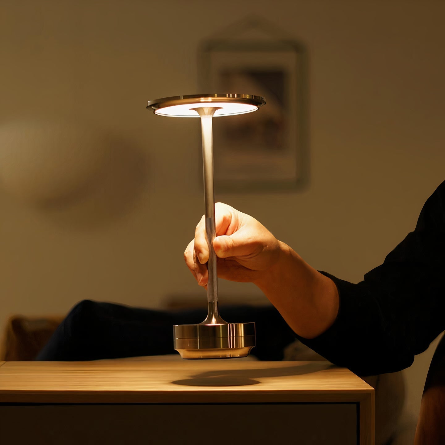 Cordless Table Lamp with Touch Dimming Light