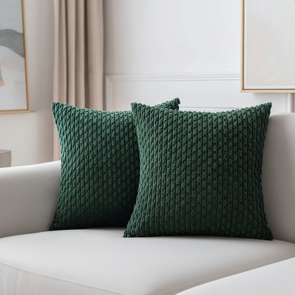 Corduroy Stripe Throw Cushion for Cozy Home Styling