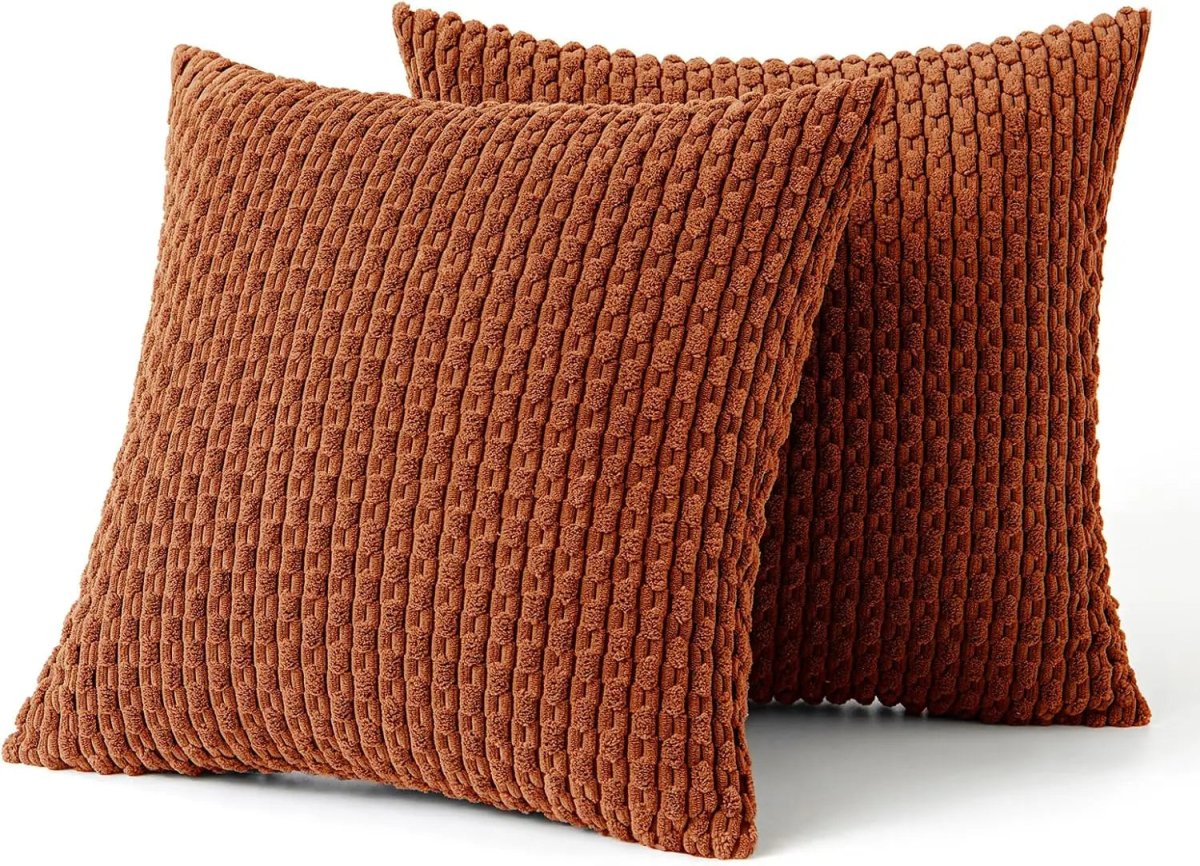 Corduroy Stripe Throw Cushion for Cozy Home Styling