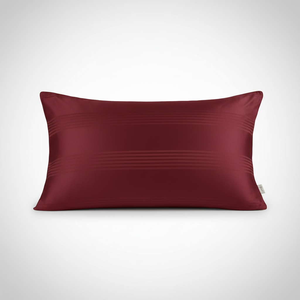Cotton Pillow Covers with Striped Hotel Style Design