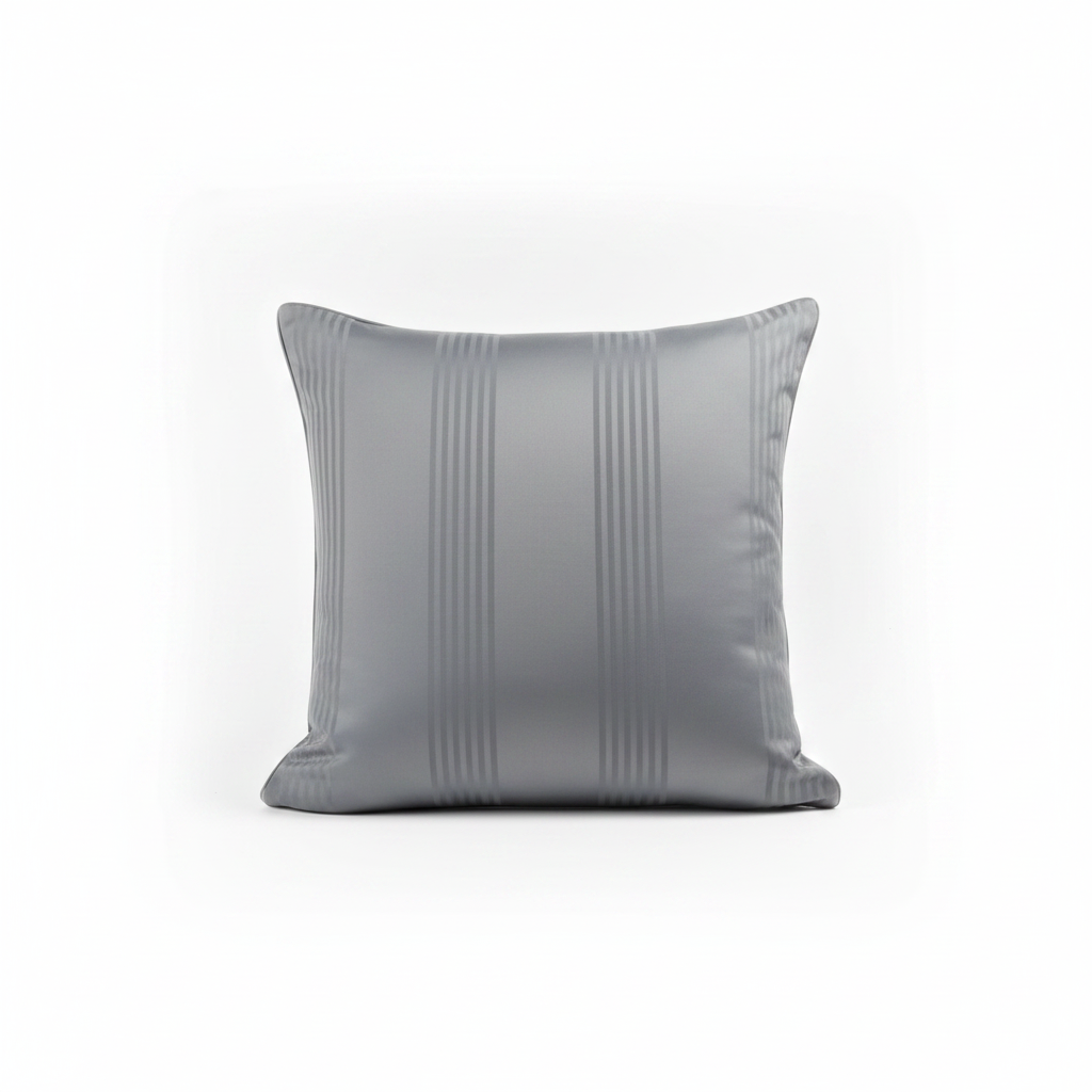 Cotton Pillow Covers with Striped Hotel Style Design