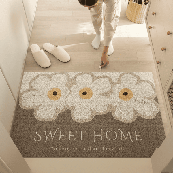 Decorative Door Mat With Non-Slip Backing