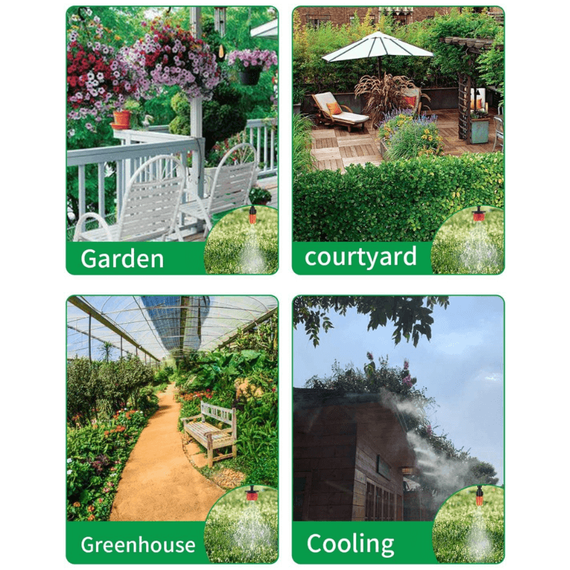 Drip Irrigation Kit for Efficient Watering and Garden Cooling
