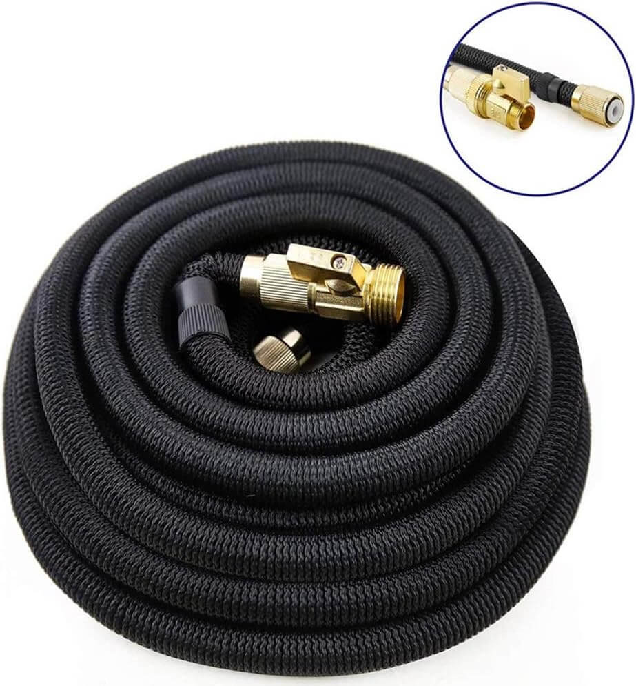 Expandable Garden Hose with Spray Nozzle for Flexible and Efficient Watering