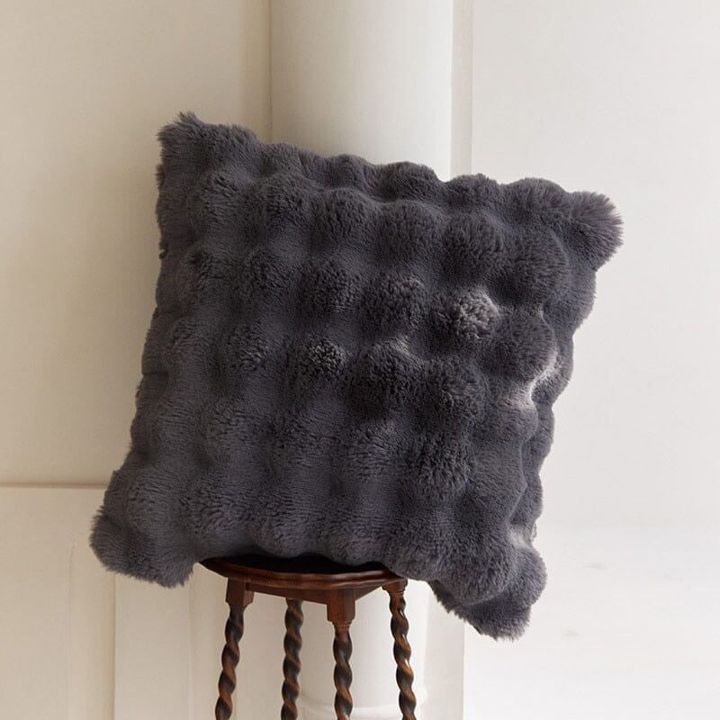 Faux Fur Cushion Cover with Plush Texture