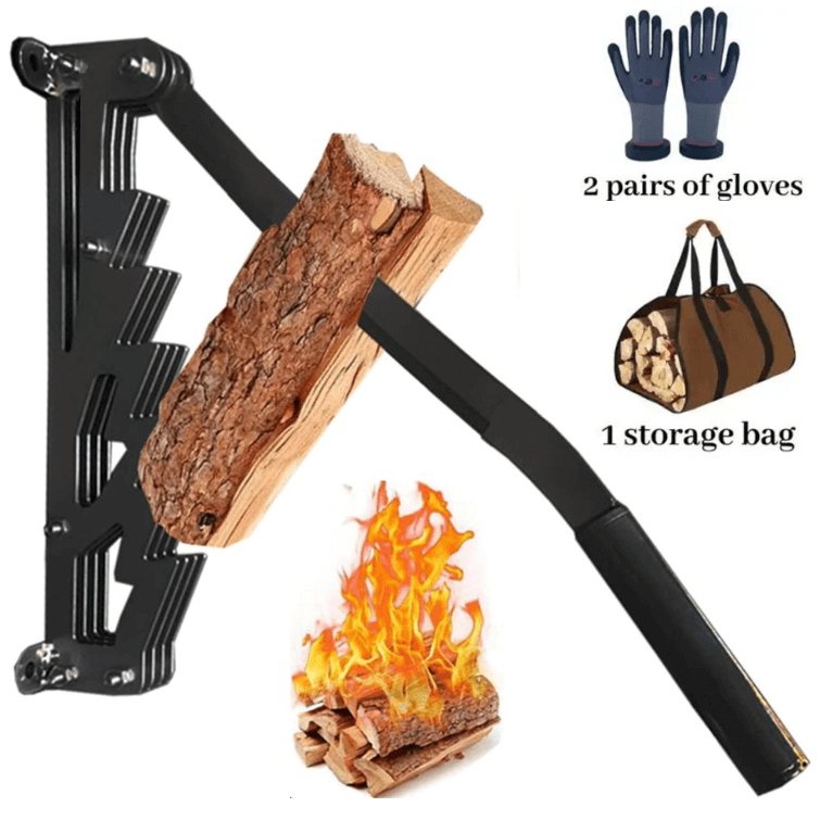 Firewood Kindling Splitter for Safe and Effortless Wood Preparation