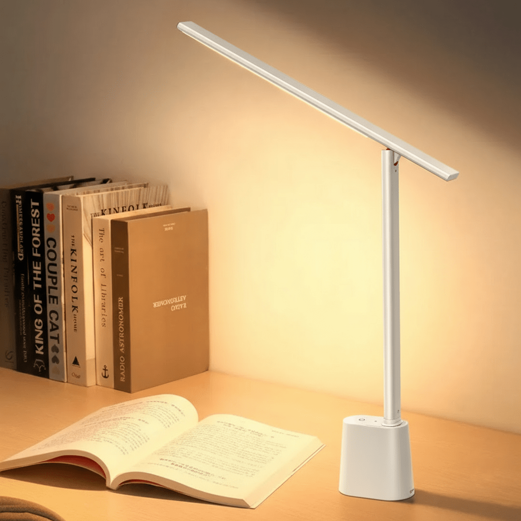 Foldable LED Desk Lamp with Dimmable Light