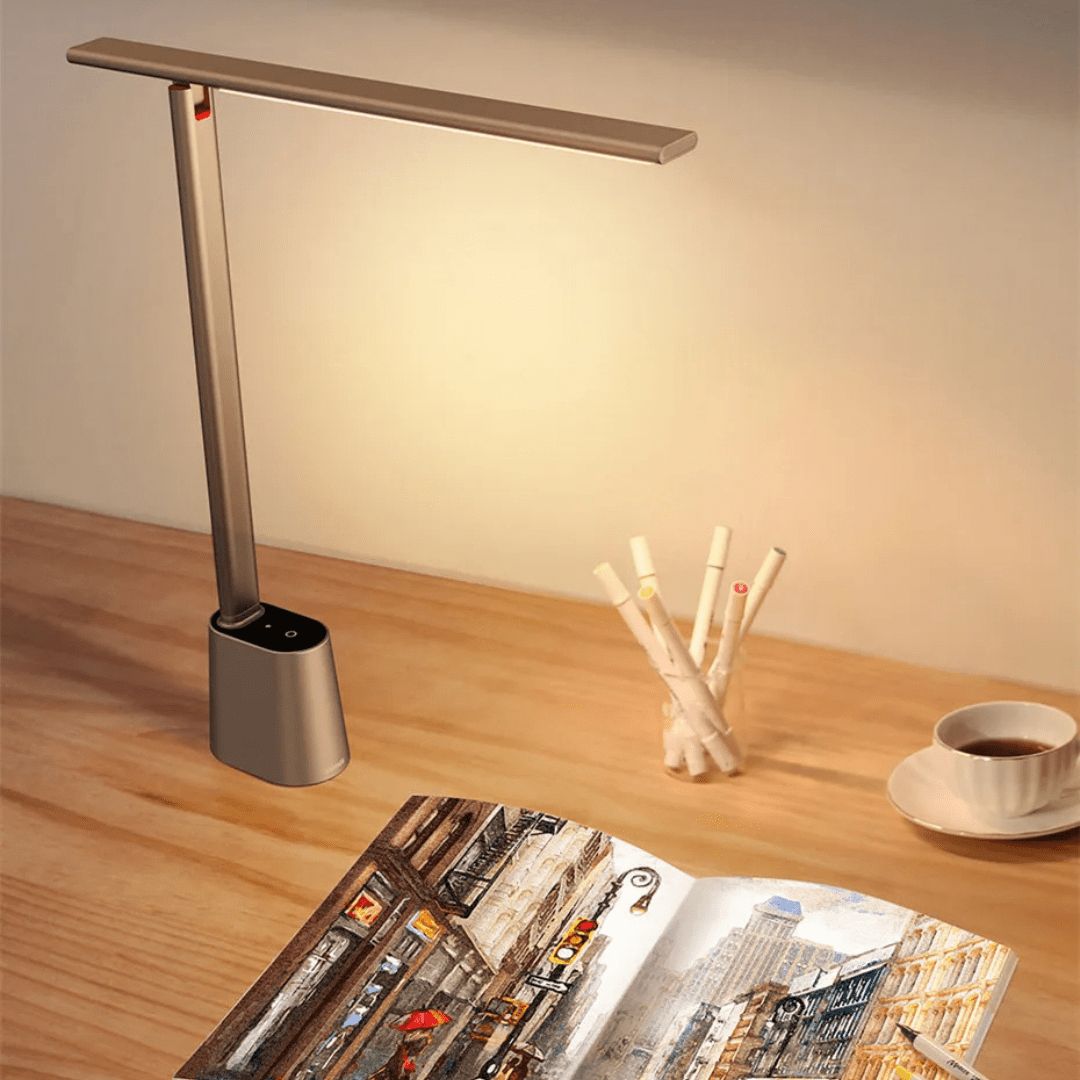 Foldable LED Desk Lamp with Dimmable Light