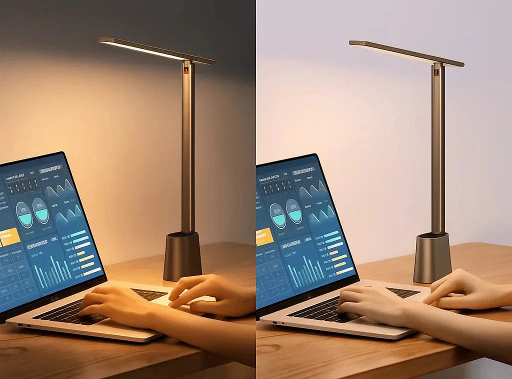 Foldable LED Desk Lamp with Dimmable Light