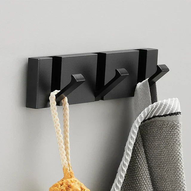 Foldable Wall Hooks Home Accessories with Gold Accent Design