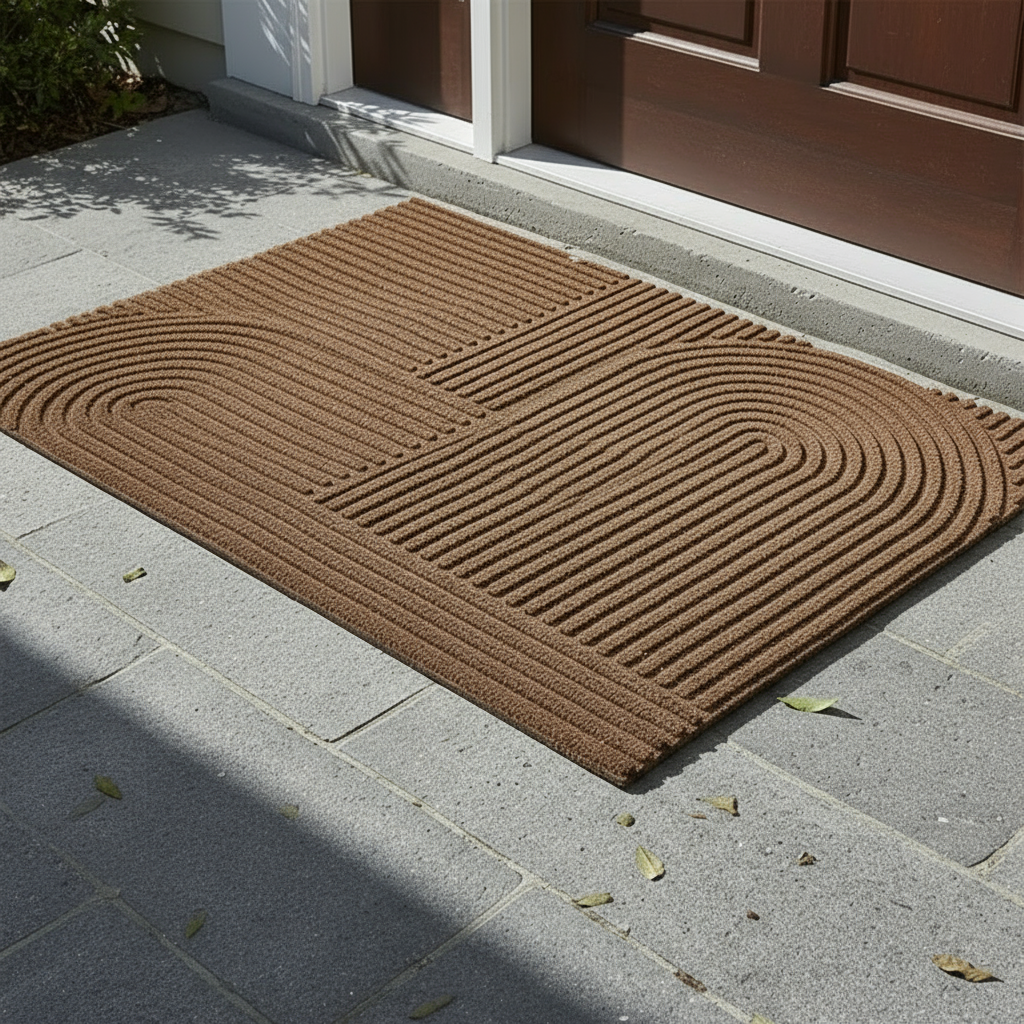 Geometric Non Slip Doormat with Absorbent Design