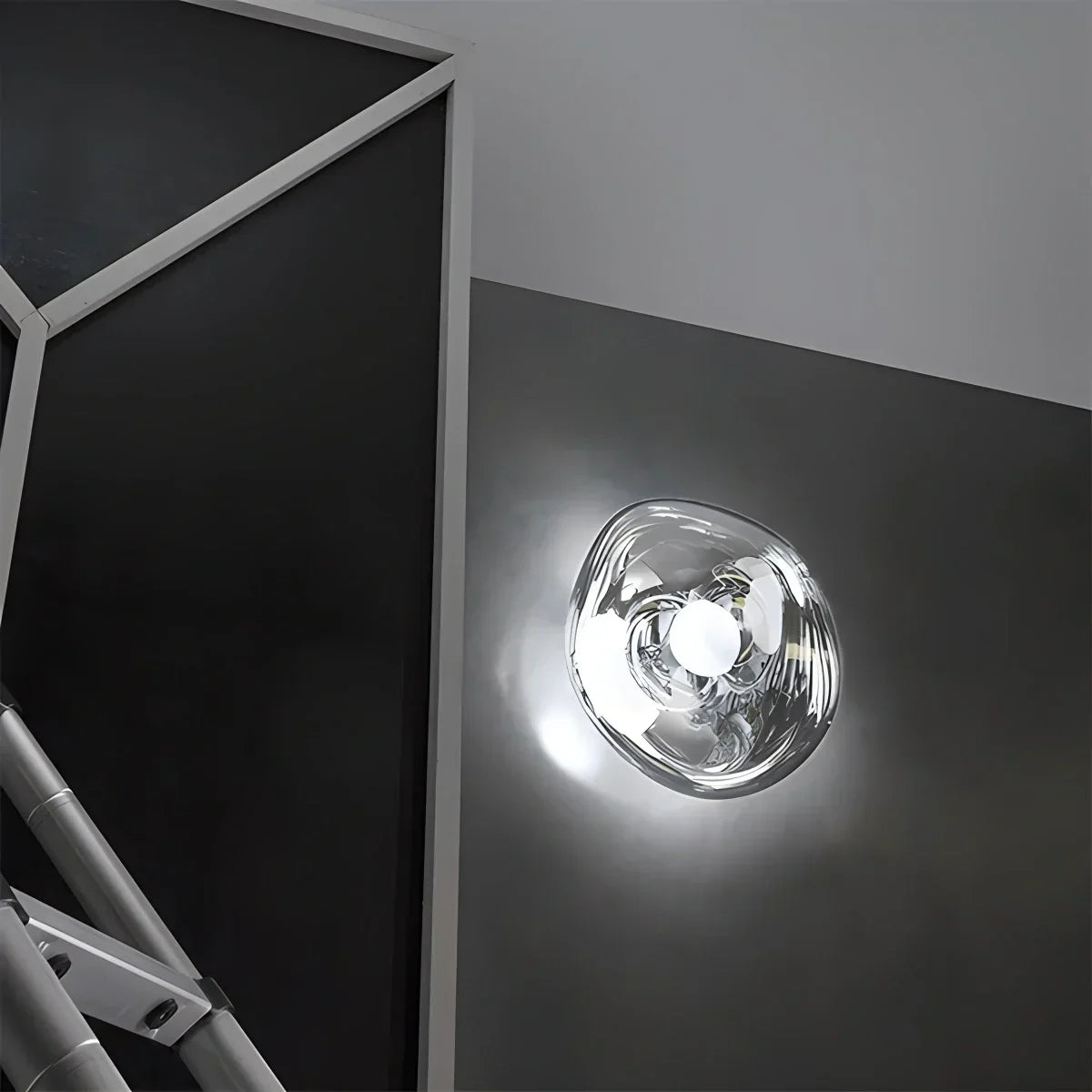 Gold Lava Wall Light with Sculptural Glow Design