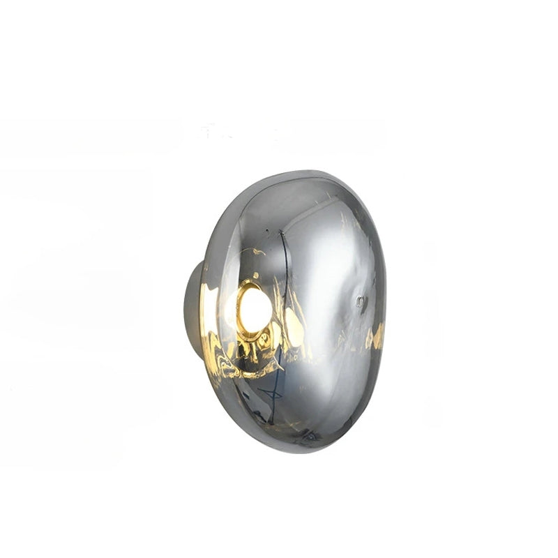 Gold Lava Wall Light with Sculptural Glow Design