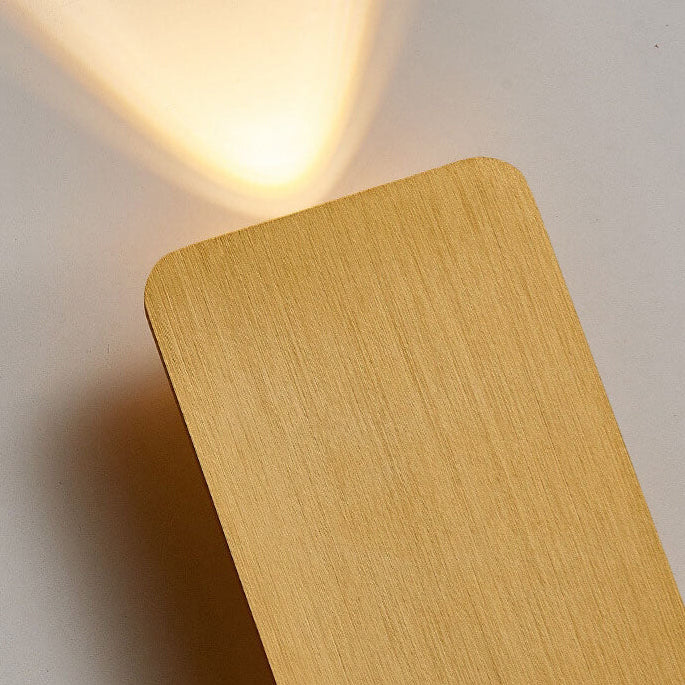 Gold Wall Sconce with Up Down LED Light