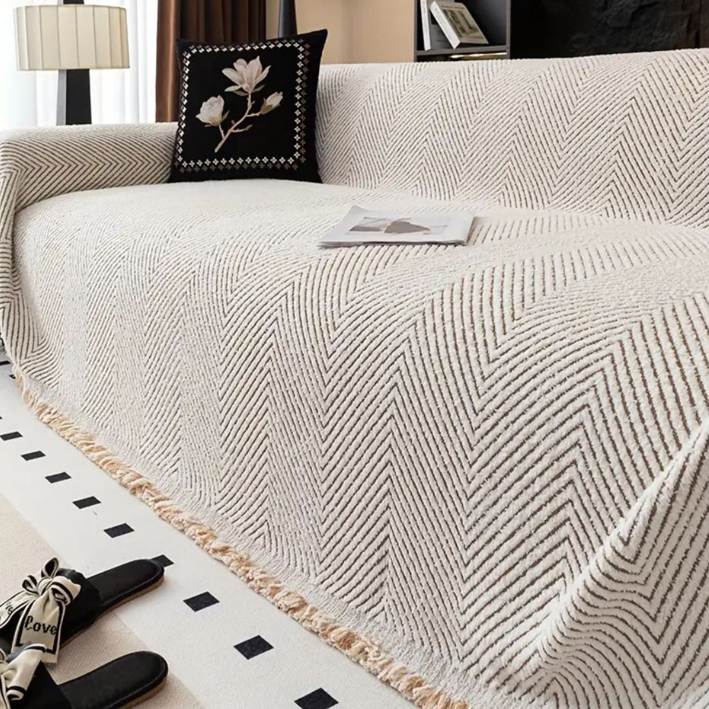 Herringbone Luxe Sofa Cover