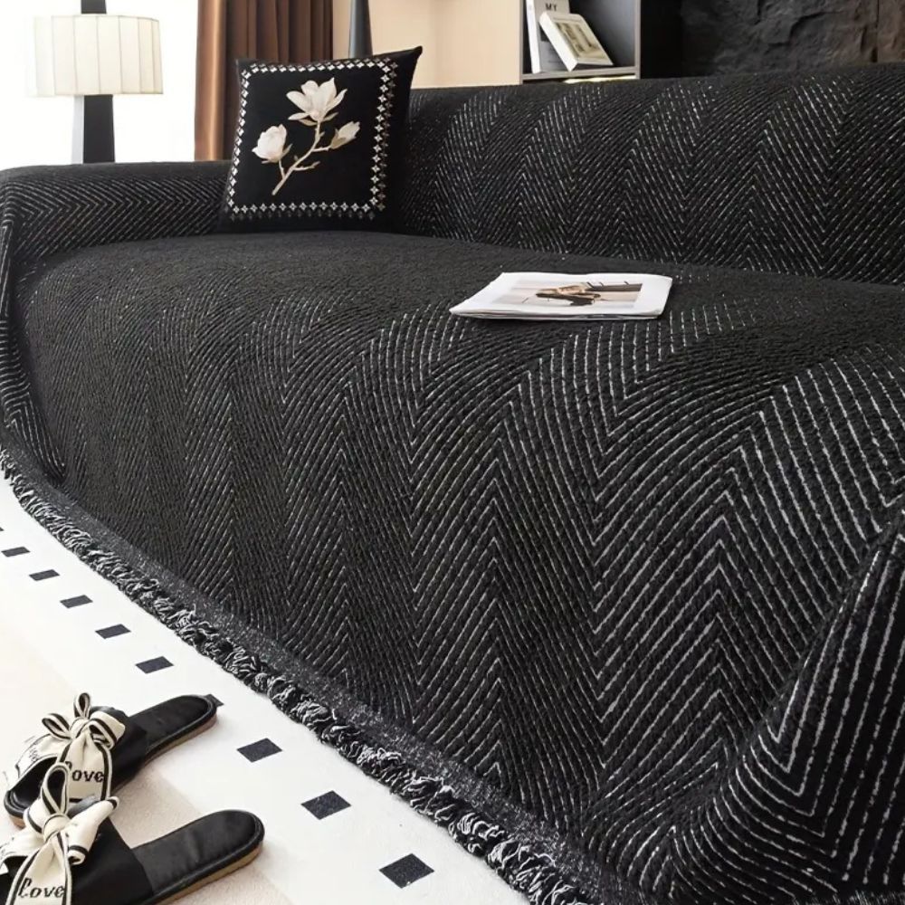 Herringbone Luxe Sofa Cover