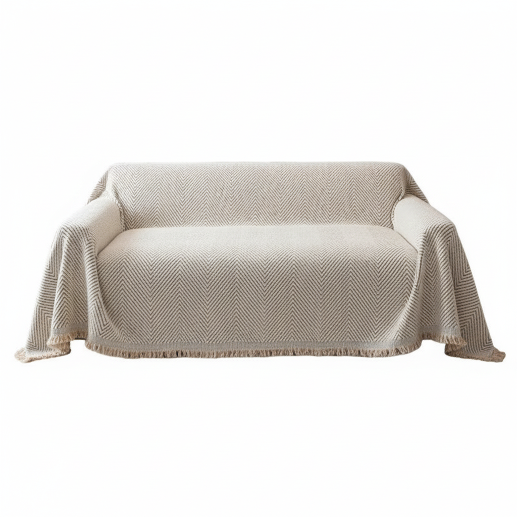 Herringbone Luxe Sofa Cover