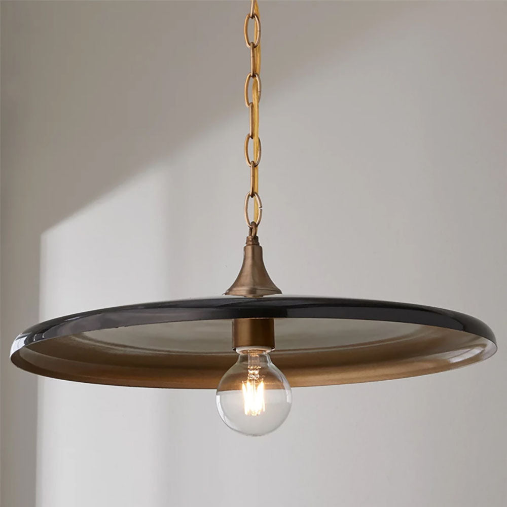 Industrial Pendant Light with Minimalist Metal Shade