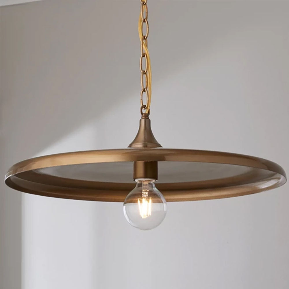 Industrial Pendant Light with Minimalist Metal Shade
