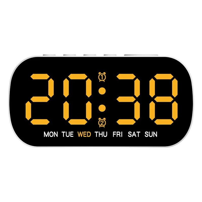 LED Alarm Clock with Temperature and Dual Display