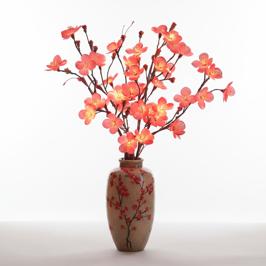 LED Blossom Branch Lights with Warm Ambient Glow