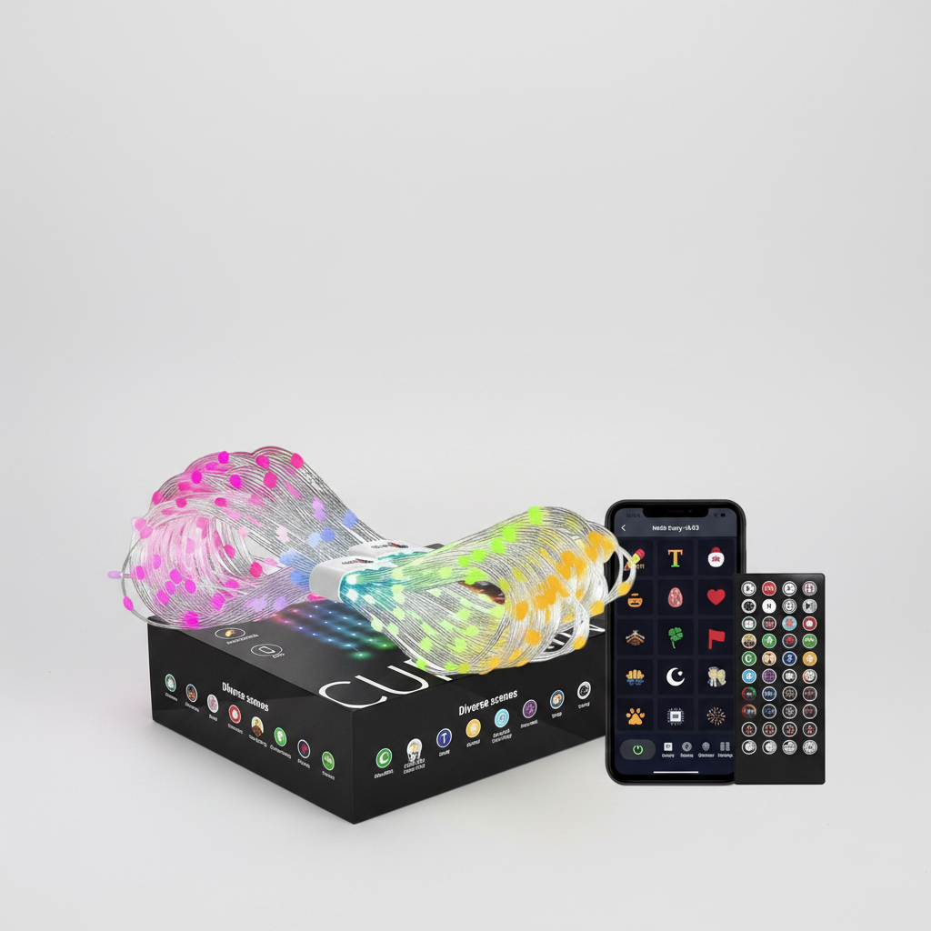 LED Curtain Lights for Customizable Smart Displays and Ambience