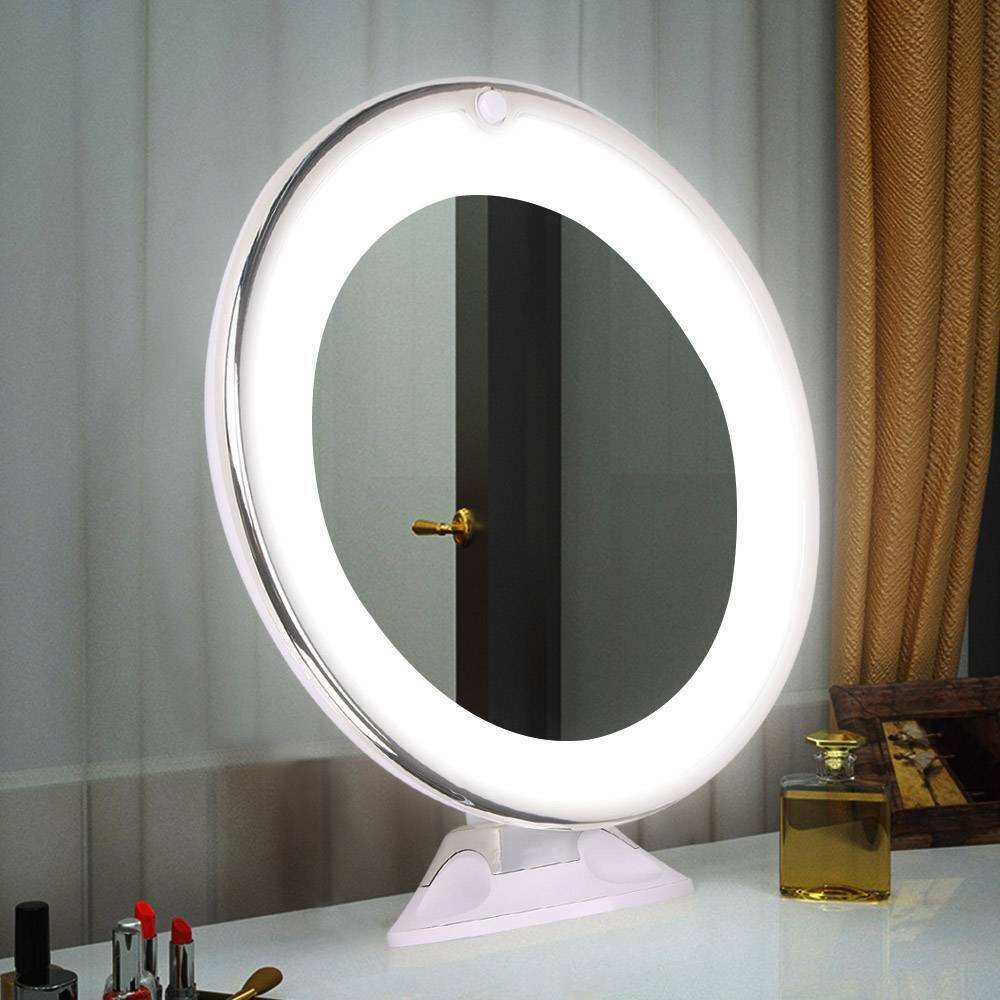 LED Makeup Mirror with 10x Magnification Light