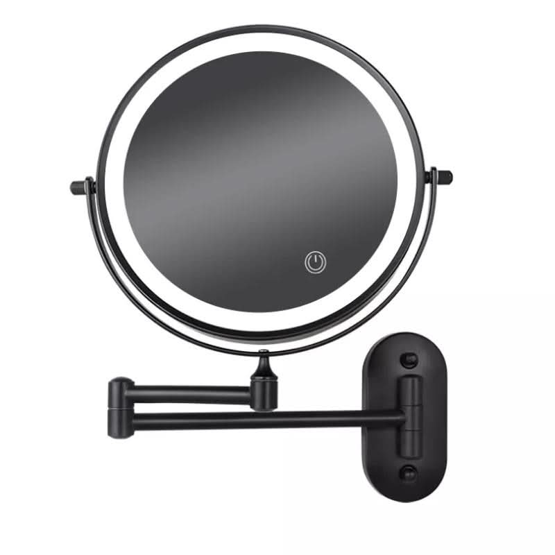 LED Wall Mirror with Touch Light and Arm