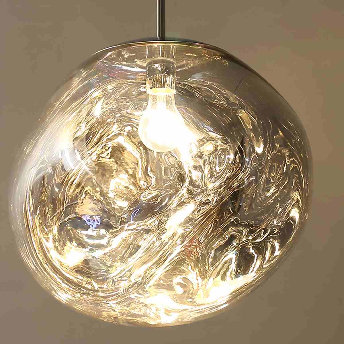 Lava Glass Pendant Light with Sculptural Design