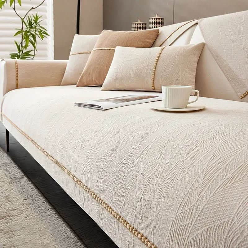 LinenLux Sofa Cover for Elegant Protection and Everyday Comfort
