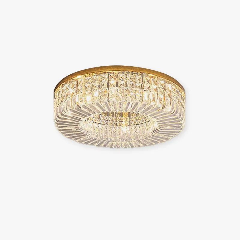 Luxury Crystal Ceiling Light with Modern Flush Mount Design