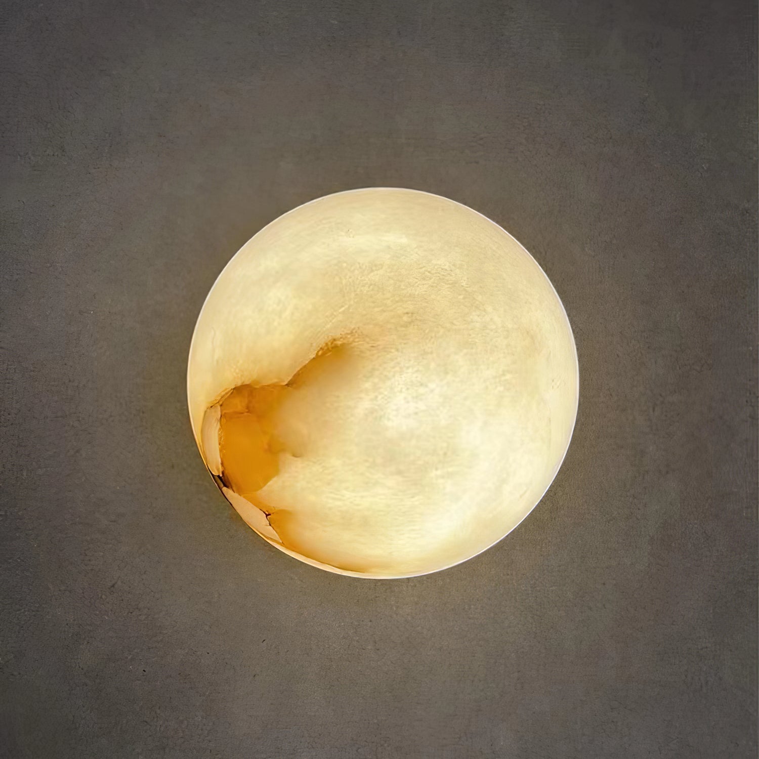 Marble Globe Wall Light with Japandi Style