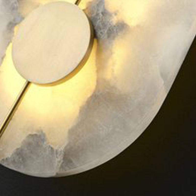 Marble Round Wall Light with Nordic Design