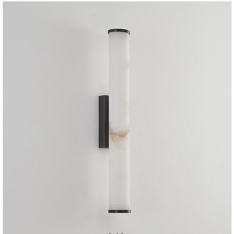 Marble Wall Sconce with Modern LED Glow
