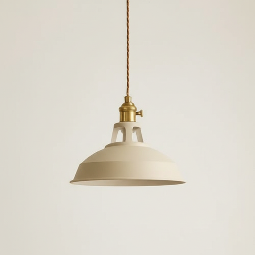 Metal Pendant Light with Dome Shade