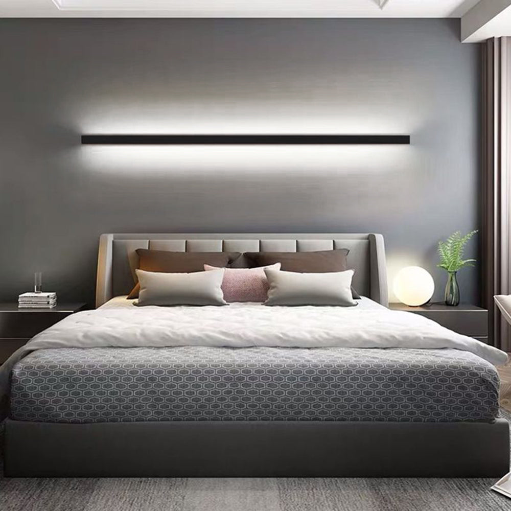 Minimalist Linear Wall Light with LED Strip Glow