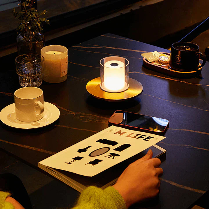 Modern Candle Warmer Lamp with Glass Cover