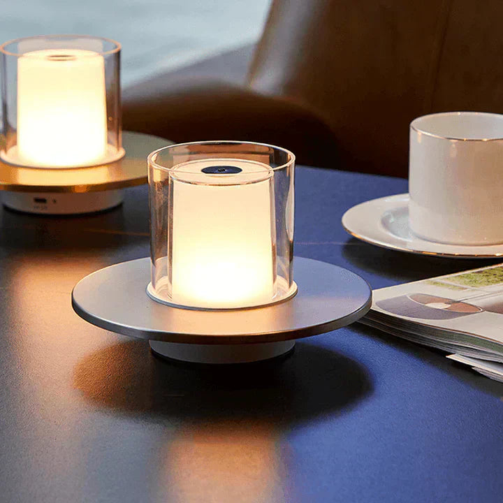 Modern Candle Warmer Lamp with Glass Cover